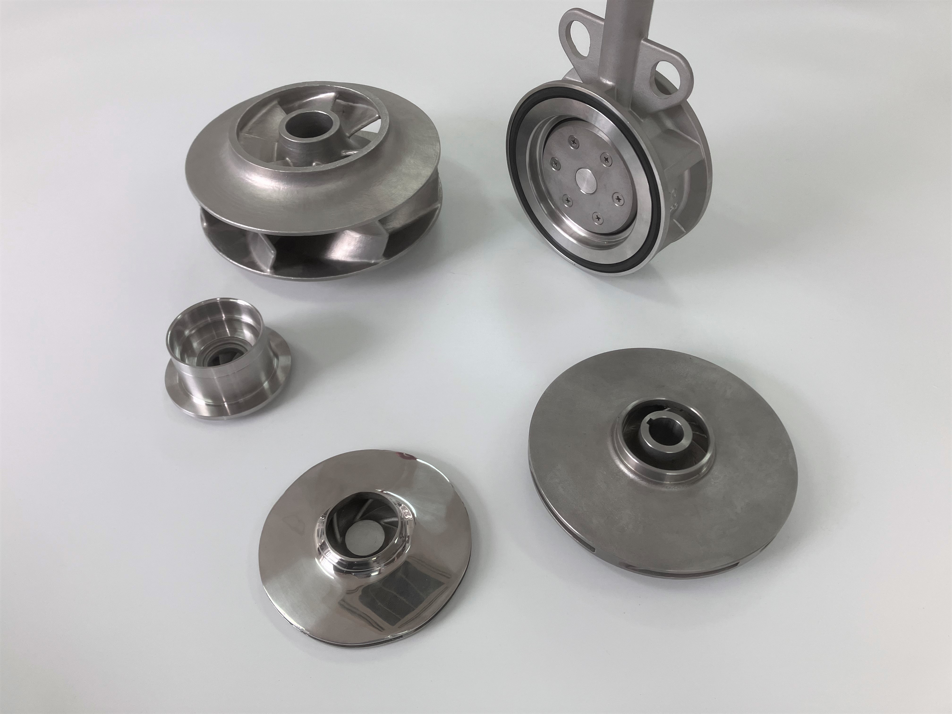 阀门水泵叶轮精密铸造配件 配套CNC加工生产